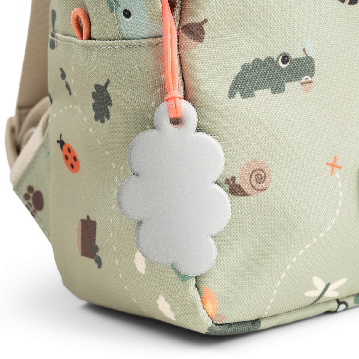 KINDERRUCKSACKSET - Salbeigrün/Hellgrün, Basics, Kunststoff/Textil (19/9/26cm) - done by deer