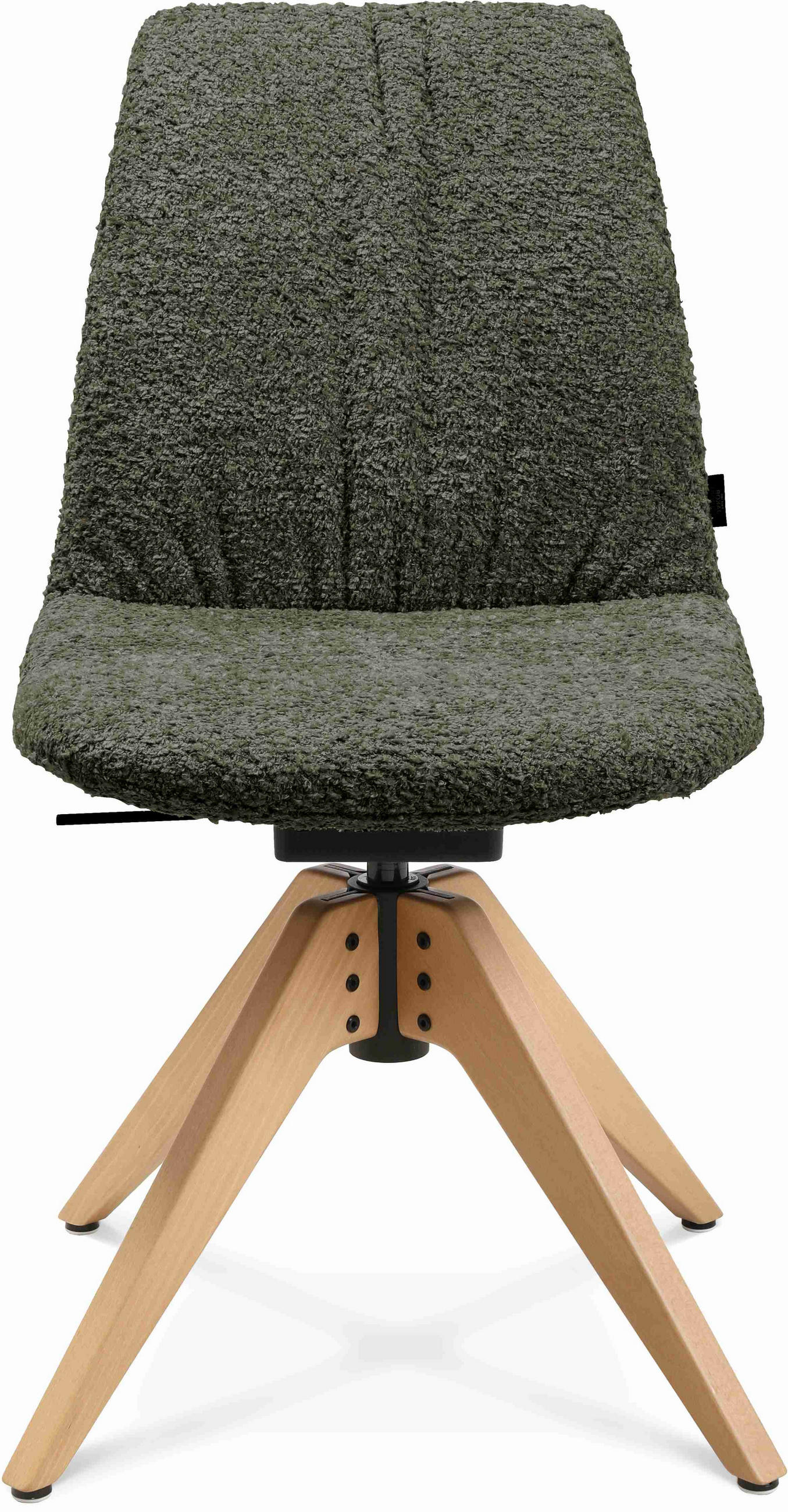 STUHL  in Webstoff  - Dunkelgrün/Eichefarben, Design, Holz/Textil (46/82,5-85,25/55cm) - Johann Jakob