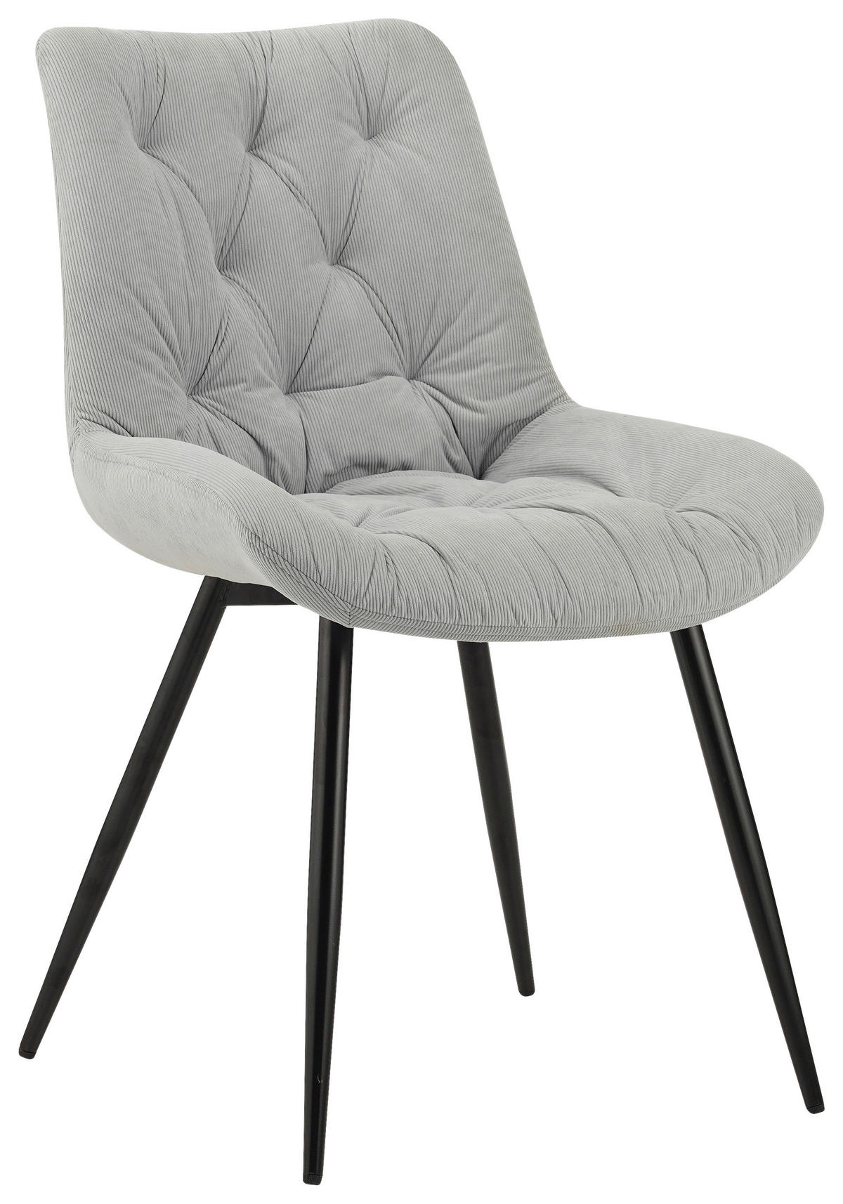 SCAUN in metal, textil gri deschis  - gri deschis, Design, metal/textil (54/85/63cm) - Carryhome