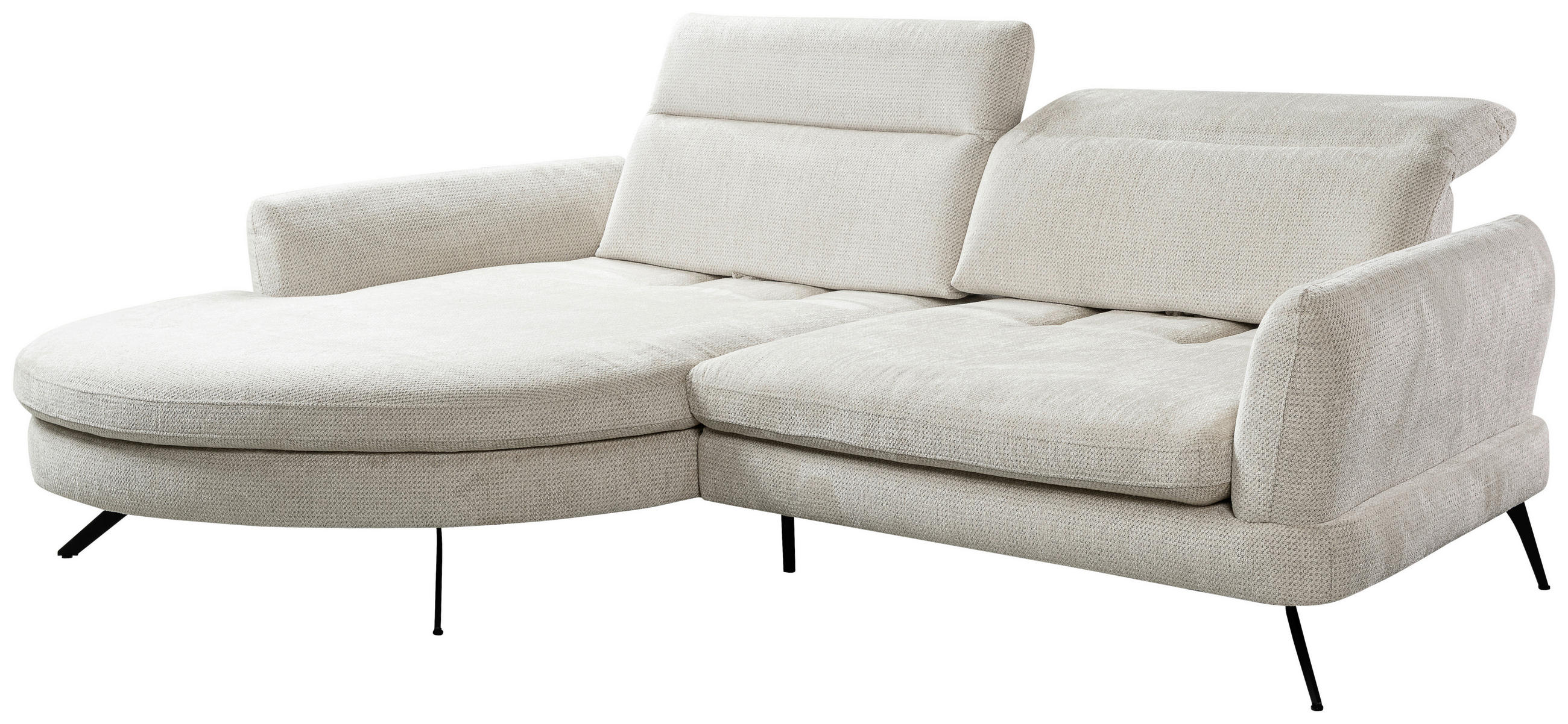 SOFFA i textil greige  - greige/svart, Design, metall/textil (177-198/277cm) - Niels Andersson