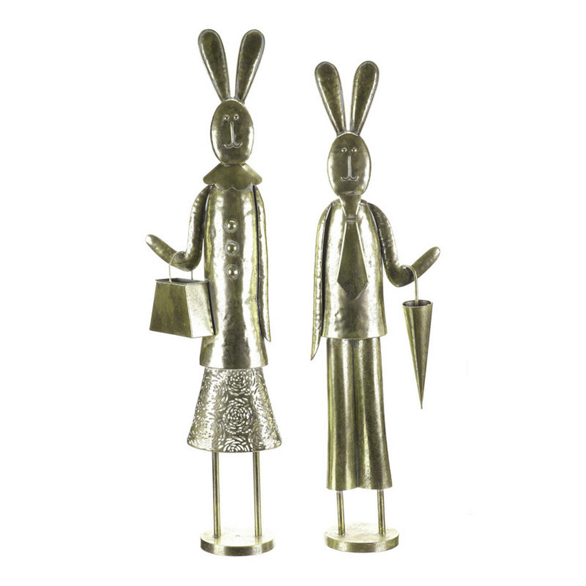 DEKORAČNÉ ZVIERATKO - zlatá, Basics, kov (27/101/16cm)