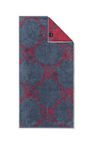 DUSCHTUCH Infinity Cornflower Zoom 80/150 cm  - Blau/Rot, Design, Textil (80/150cm) - Joop!