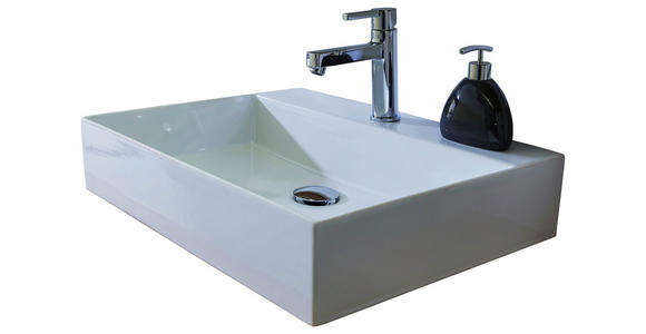 WASCHBECKEN 62/12,5/45 cm  - Weiß, Keramik (62/12,5/45cm) - Novel