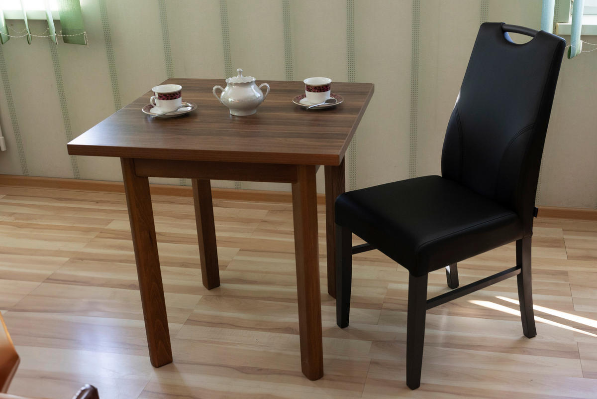 STUHL in Holz, Textil Schwarz  - Schwarz, KONVENTIONELL, Holz/Textil (43/97/65cm) - Carryhome
