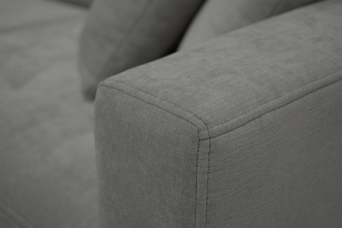 ECKSOFA Chenille Taupe  - Taupe/Naturfarben, Design, Holz/Textil (160/231cm) - Livetastic