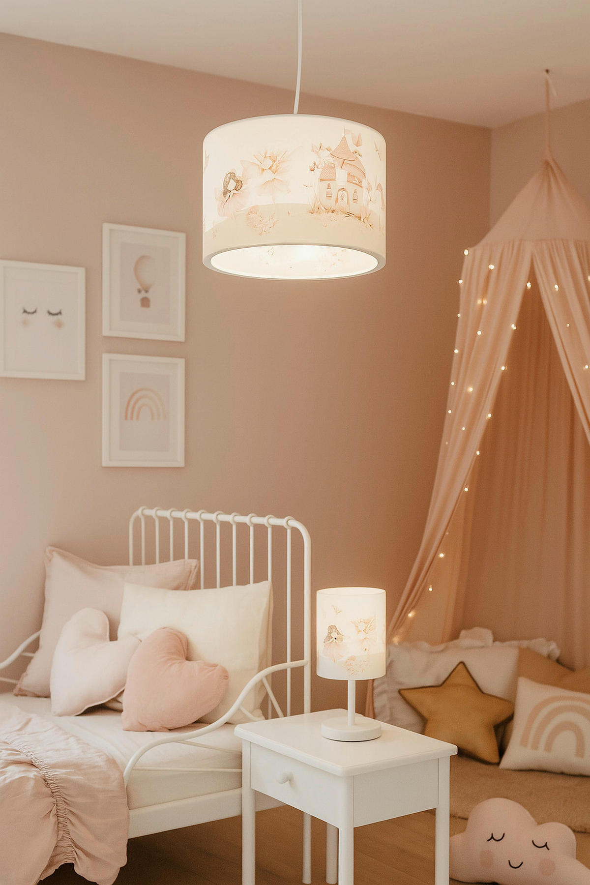 KINDERHÄNGELEUCHTE Feenwelt  - Weiß, Basics, Kunststoff (35/35/20cm)