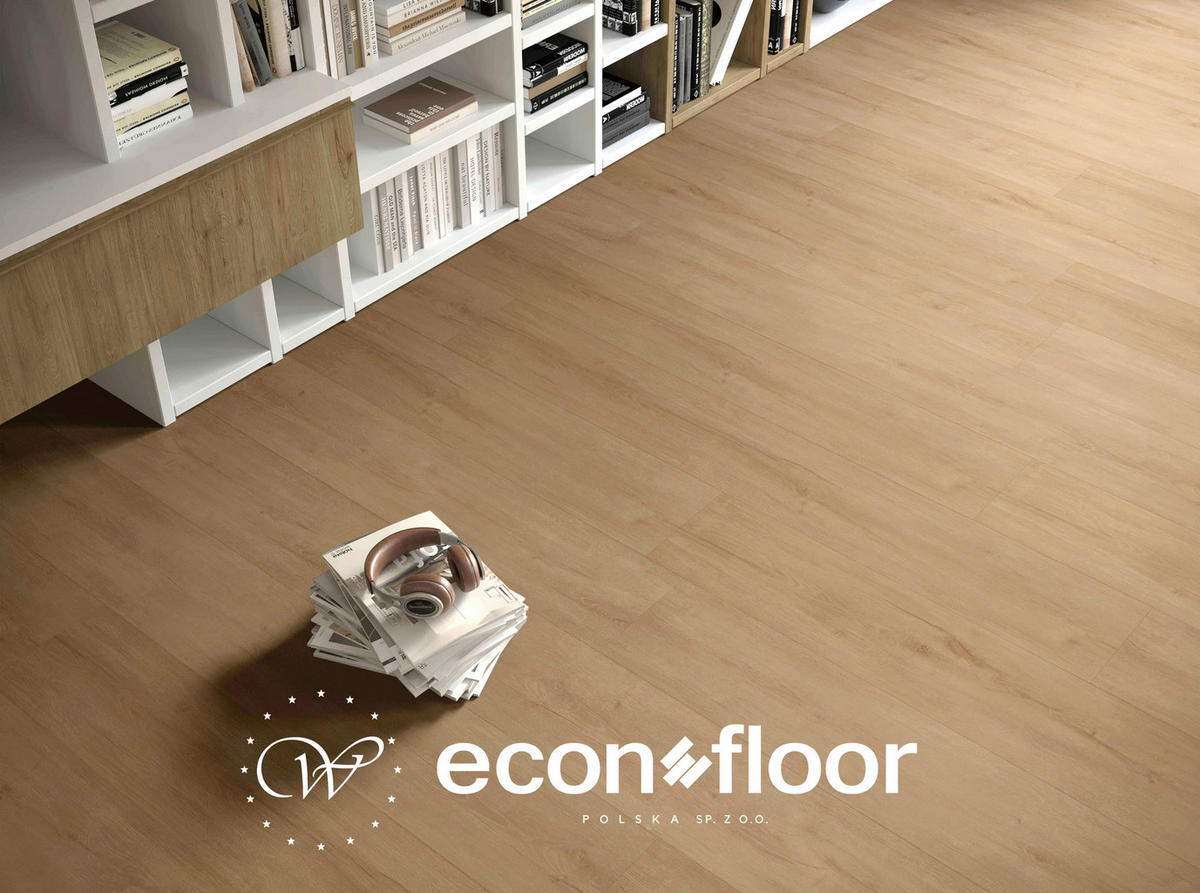 Vinylobden Econfloor BIG SIZE 70  per  m² - Naturfarben, Basics, Kunststoff/Stein (23/183/0.57cm)