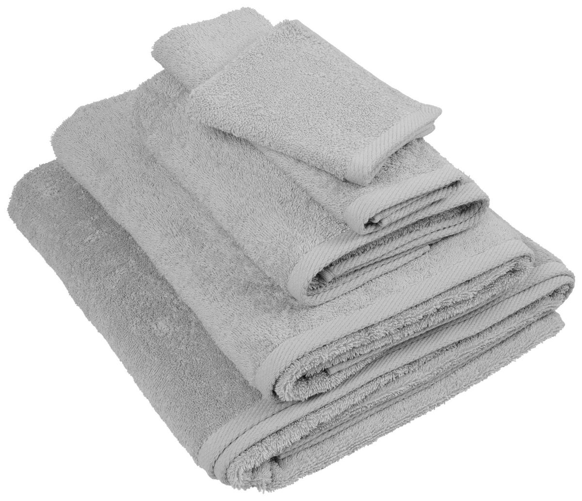 HANDTUCH Palma Silberfarben  - Silberfarben, Basics, Textil (50/100cm) - Esposa