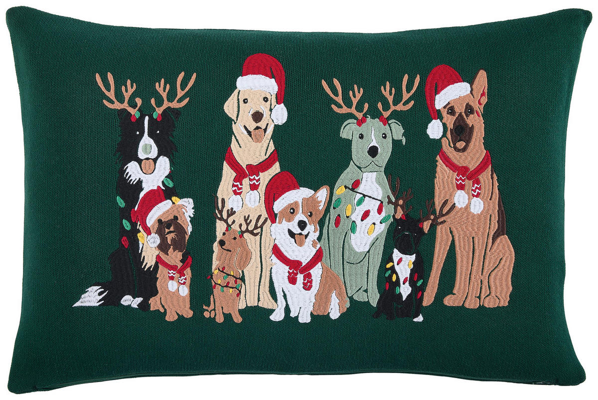 ZIERKISSEN 40/60 cm  - Grün, Design, Textil (40/60cm) - X-Mas