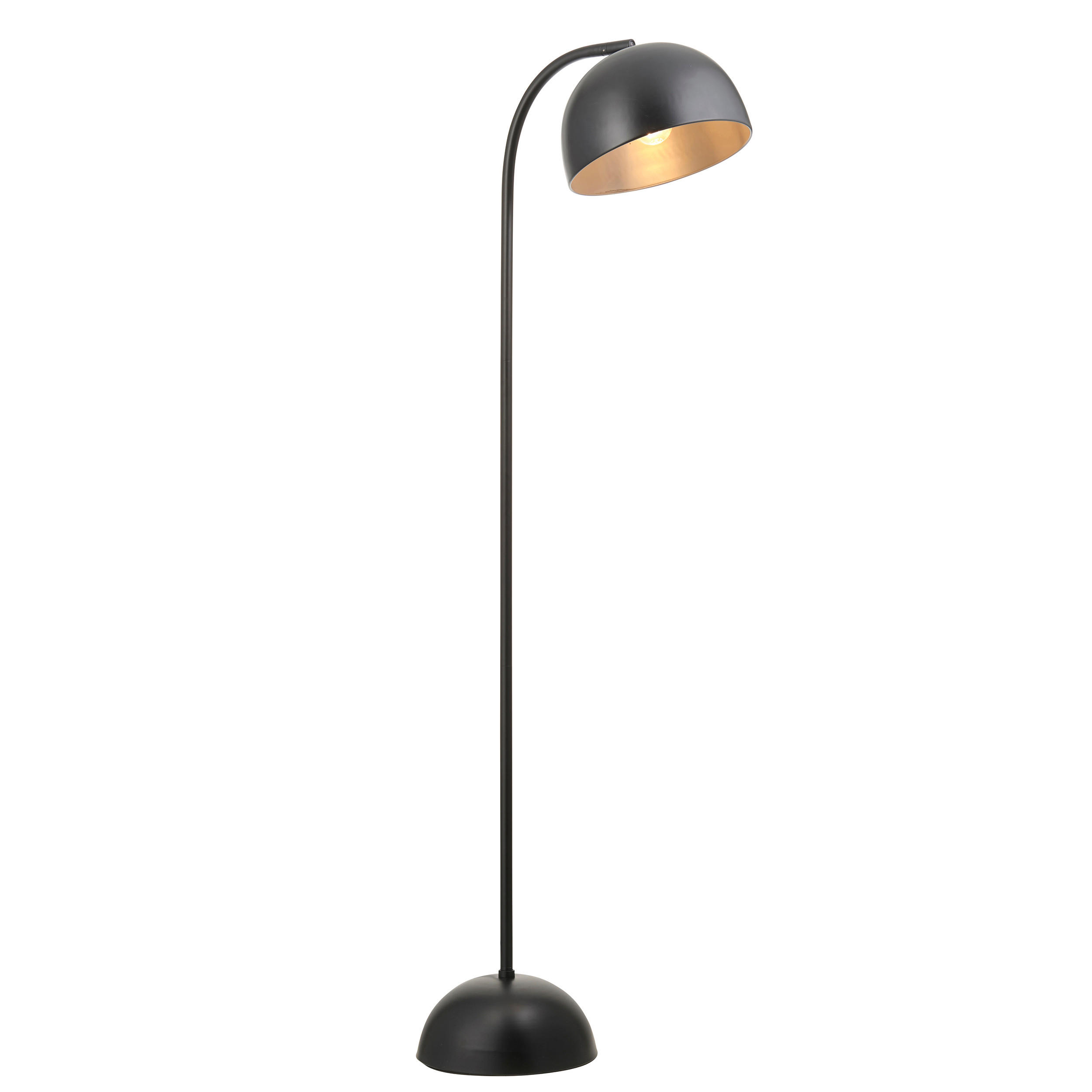 STEHLEUCHTE 51.5/36/163 cm    - Schwarz, KONVENTIONELL, Metall (51.5/36/163cm) - ENDON