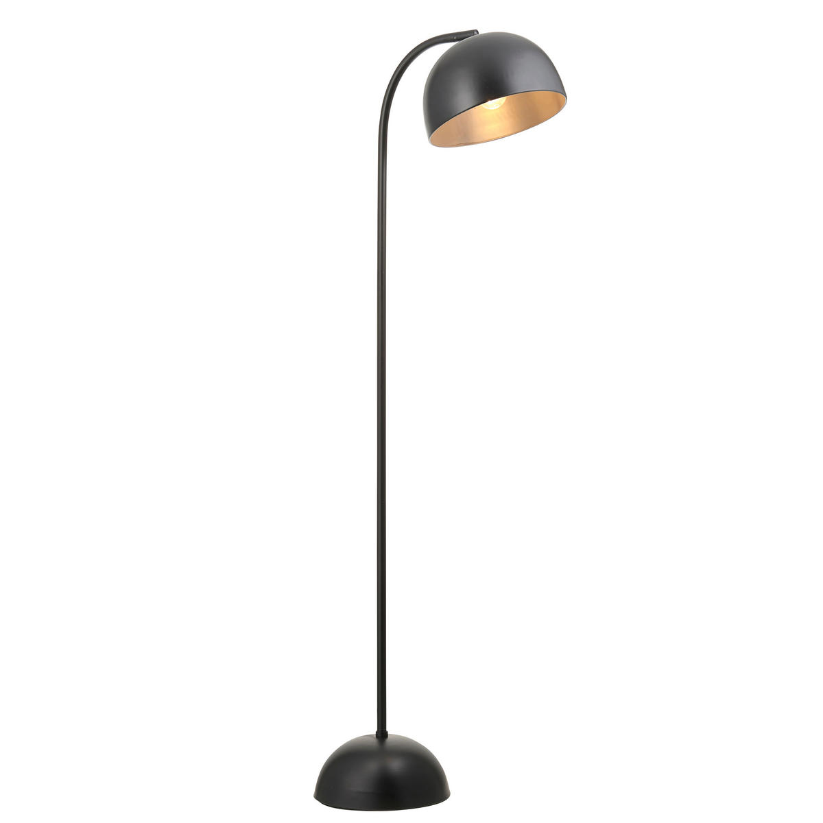 STEHLEUCHTE 51.5/36/163 cm    - Schwarz, KONVENTIONELL, Metall (51.5/36/163cm) - ENDON