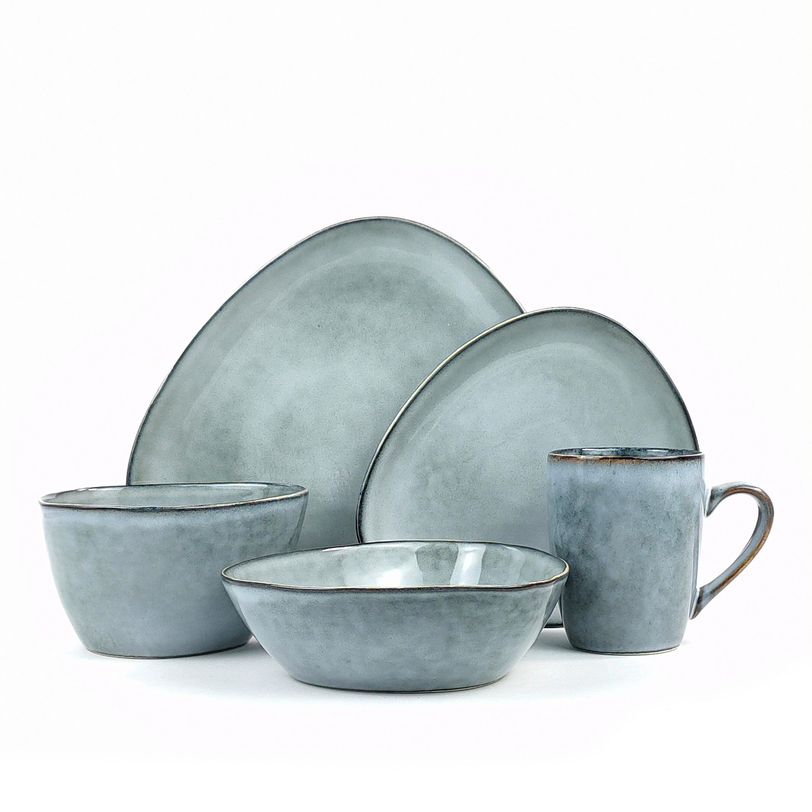 KOMBISERVICE Grau 10-teilig  - Grau, Trend, Keramik (34/29,5/36cm) - Creatable