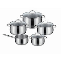 Kochtopfset TORRANO 5-teilig  - Basics, Glas/Metall - Kelomat
