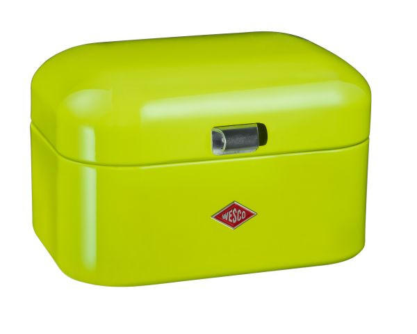 BROTKASTEN - Limette, Basics, Metall (26,8/17,5/22cm) - Wesco