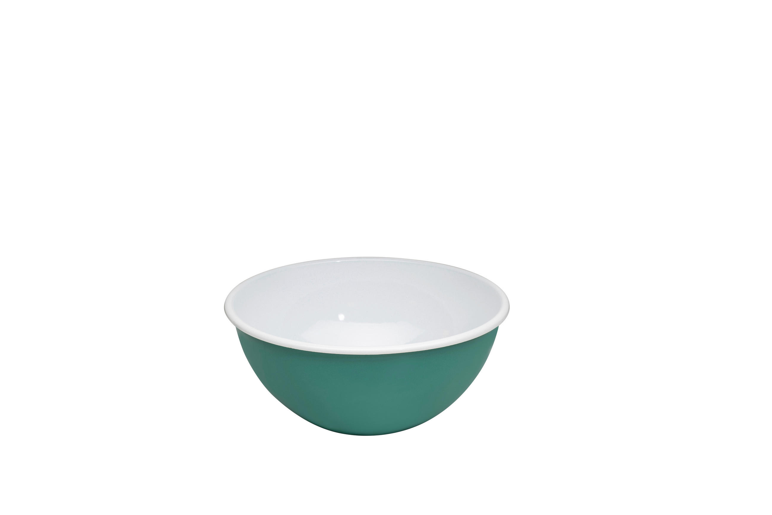 SCHÜSSEL Nature Green Dark 22 cm   - Grün, LIFESTYLE, Metall (22cm) - Riess