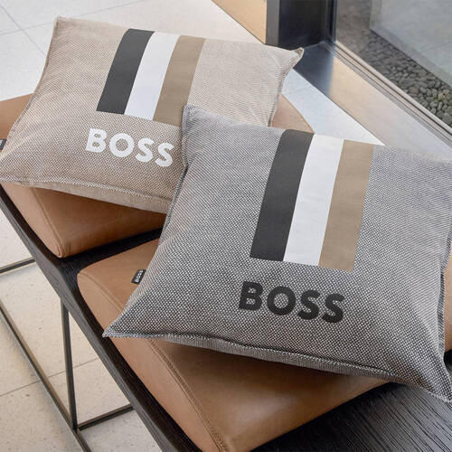 ZIERKISSEN    - Beige, Design, Textil (45/45cm) - Hugo Boss