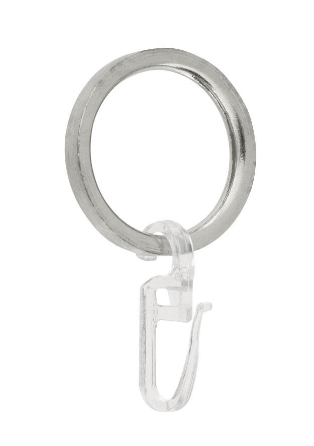 Vorhangringe Edelstahloptik Brenda Metall 10 Stk.