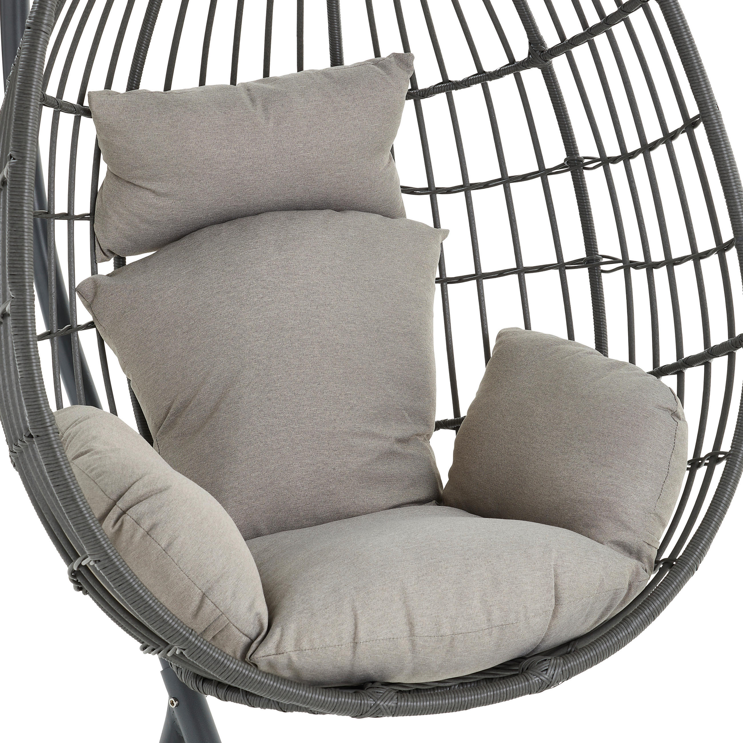 Ambia Garden Hängesessel Grau 105x198x124 cm