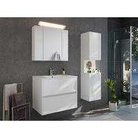 BADEZIMMER 3-teilig  in 70 cm  - Weiß Hochglanz/Weiß, Basics, Keramik/Holzwerkstoff (70cm) - MID.YOU