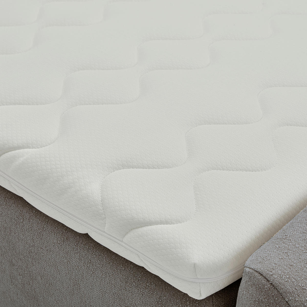FAMILIENBETT - Grau, Design, Textil (220/200cm) - Moderano