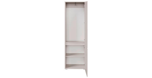 GARDEROBENSCHRANK Liv  in 60/195/33,8 cm  - Kaschmir/Schwarz, KONVENTIONELL, Holzwerkstoff (60/195/33,8cm) - Xora