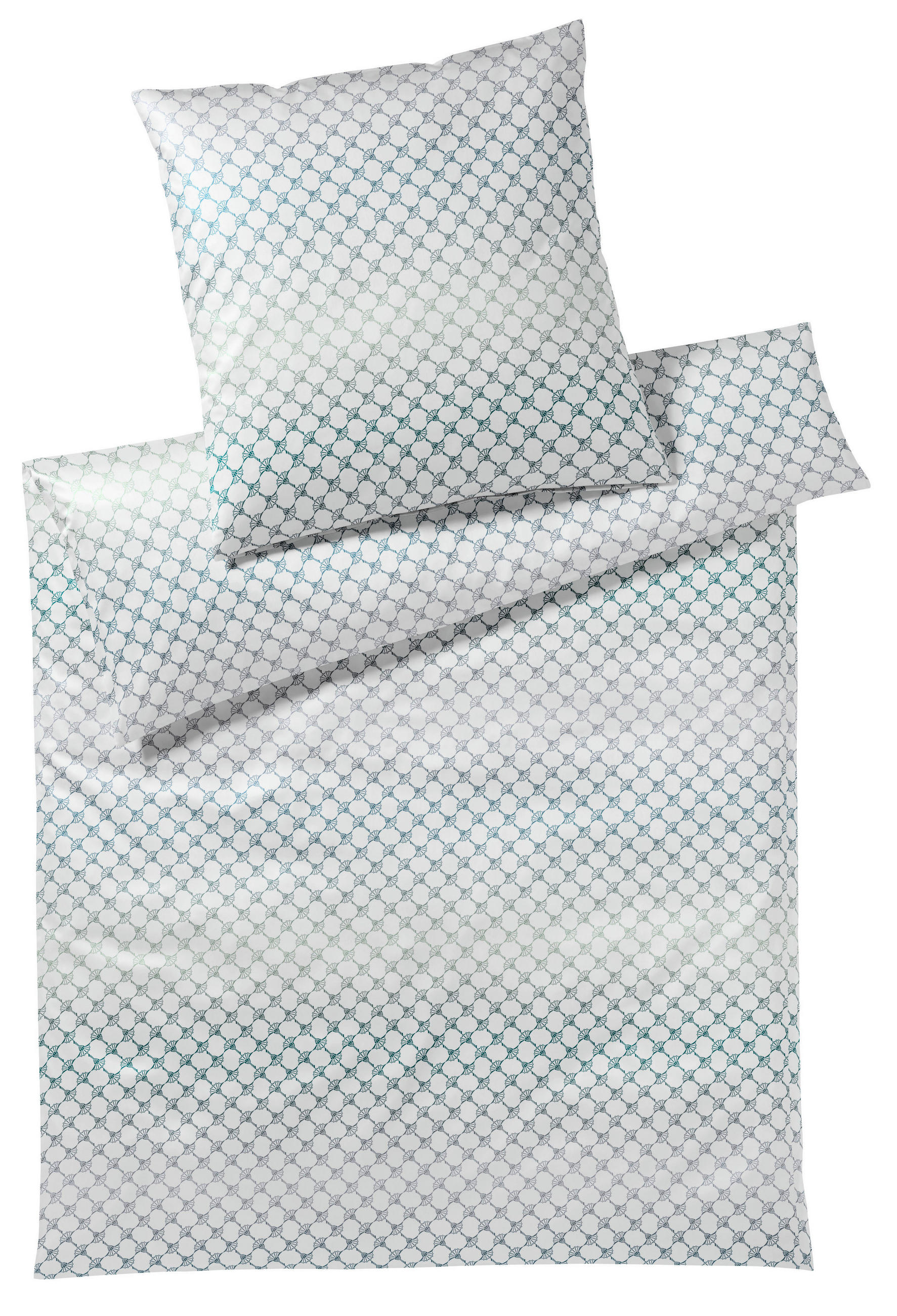 POSTELJINA 240/220 cm  CORNFLOWER GLEAM  - zelena/plava, Konvencionalno, tekstil/prirodni materijali (240/220cm) - Joop!