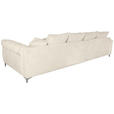 ECKSOFA in Chenille Greige  227/329 cm  - Chromfarben/Greige, KONVENTIONELL, Textil/Metall (227/329cm) - Carryhome