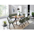 SITZBANK 180/86,5/60 cm in Grün, Schwarz - Schwarz/Grün, Design, Textil/Metall (180/86,5/60cm) - Cantus