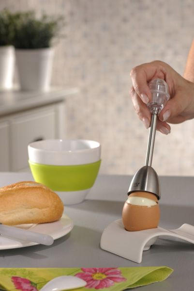 POMŮCKA NA LOUPÁNÍ VAJEC - průhledné, Basics, kov/plast (4,1/29cm) - Gefu