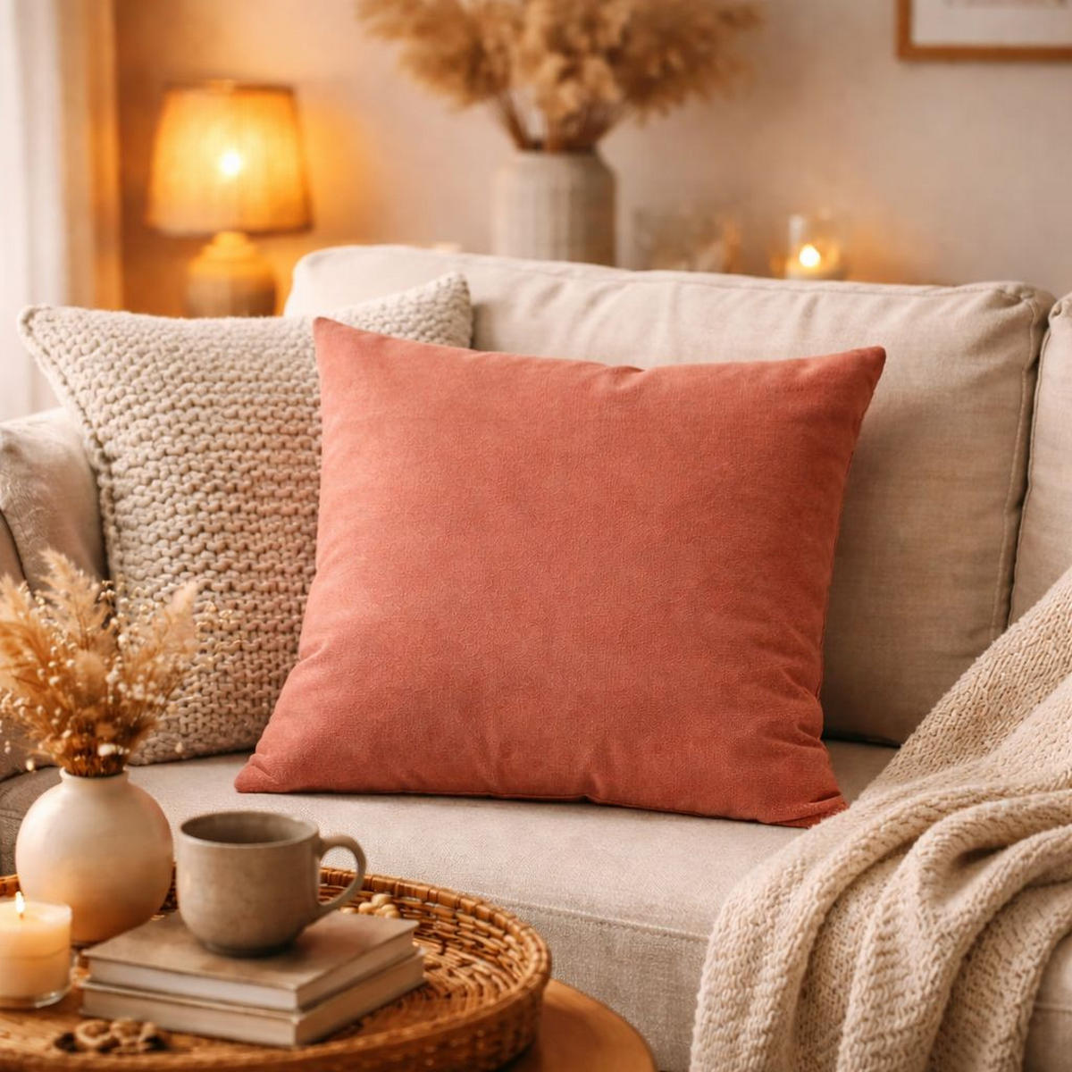 ZIERKISSEN  40/40 cm   - Rosa, Basics, Textil (40/40cm)