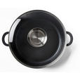 SERVIERPFANNE Greblon®-Antihaftbeschichtung  - Klar/Edelstahlfarben, Basics, Glas/Metall (28/7,5cm) - Homeware Profession.