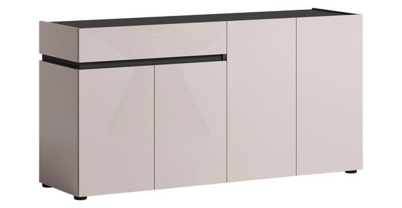 SIDEBOARD  160,2/80,1/42,6 cm 1 Schublade(n)  - Kaschmir/Anthrazit, Design, Holzwerkstoff/Kunststoff (160,2/80,1/42,6cm) - Voleo