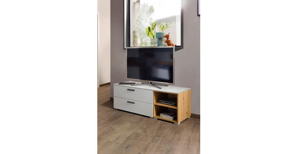 TV-ELEMENT 120/42/42 cm - Graphitfarben/Alufarben, Design, Holzwerkstoff/Kunststoff (120/42/42cm) - Xora