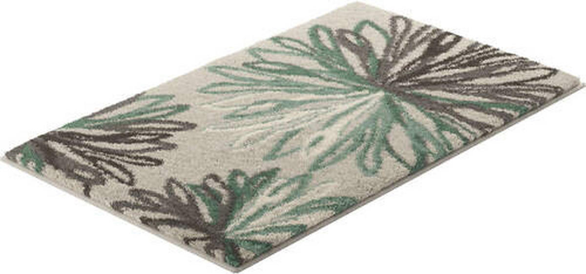 KOBEREC DO KOUPELNY, 60/100 cm - zelená/béžová, Basics, textil/plast (60/100cm) - Grund