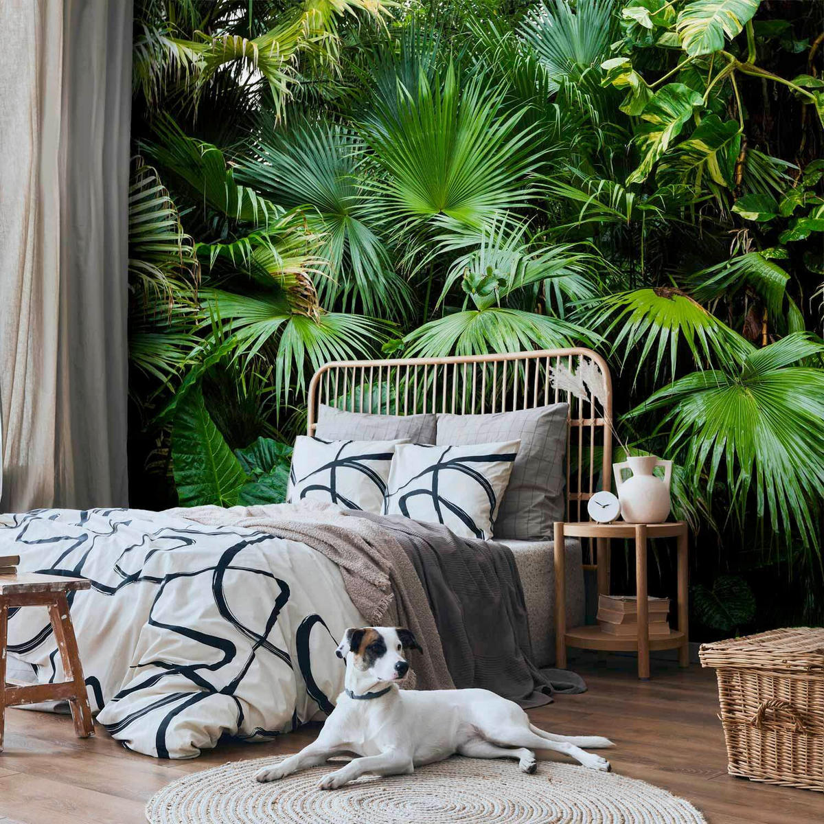 FOTOTAPETE  - Braun/Grün, LIFESTYLE, Textil (400/280cm) - artgeist