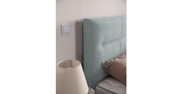 BOXSPRINGBETT 180/220 cm in Mintgrün - Schwarz/Mintgrün, KONVENTIONELL, Textil/Metall (180/220cm) - Esposa
