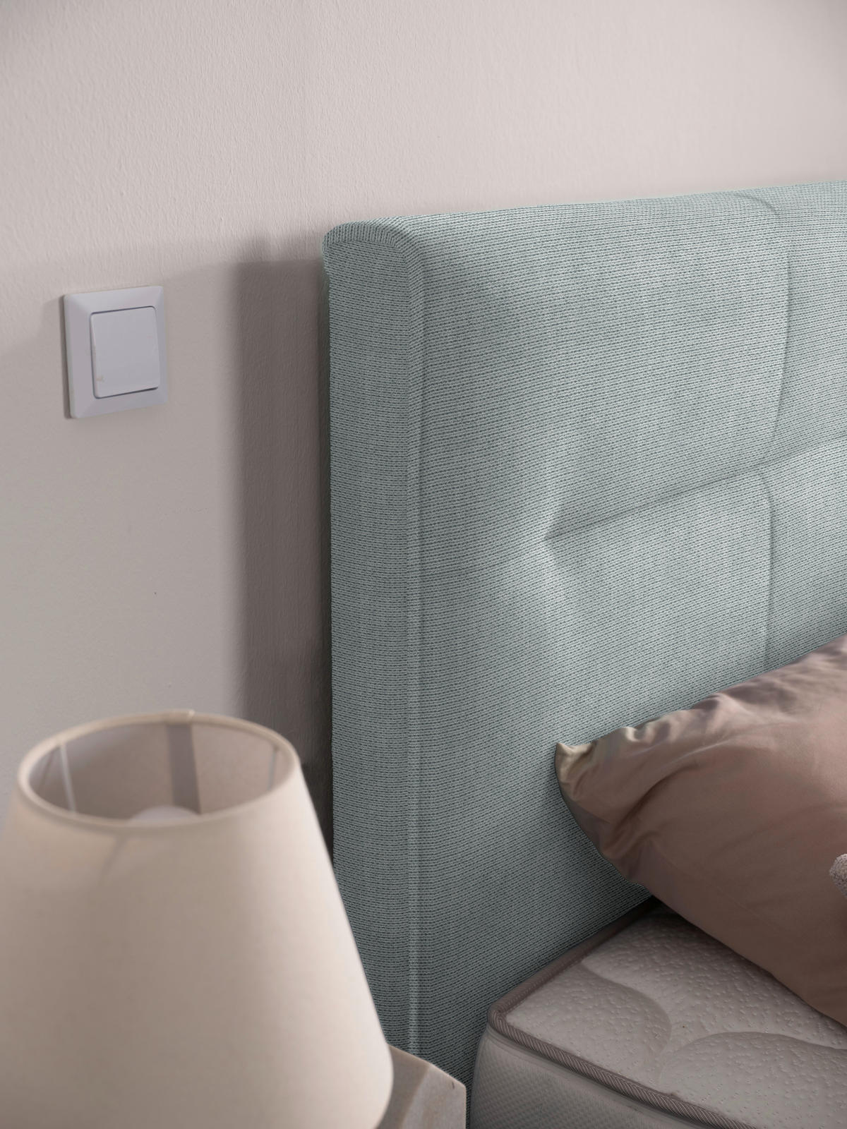 BOXSPRINGBETT 240/220 cm  in Platinfarben  - Platinfarben/Schwarz, Konventionell, Textil/Metall (240/220cm) - Esposa