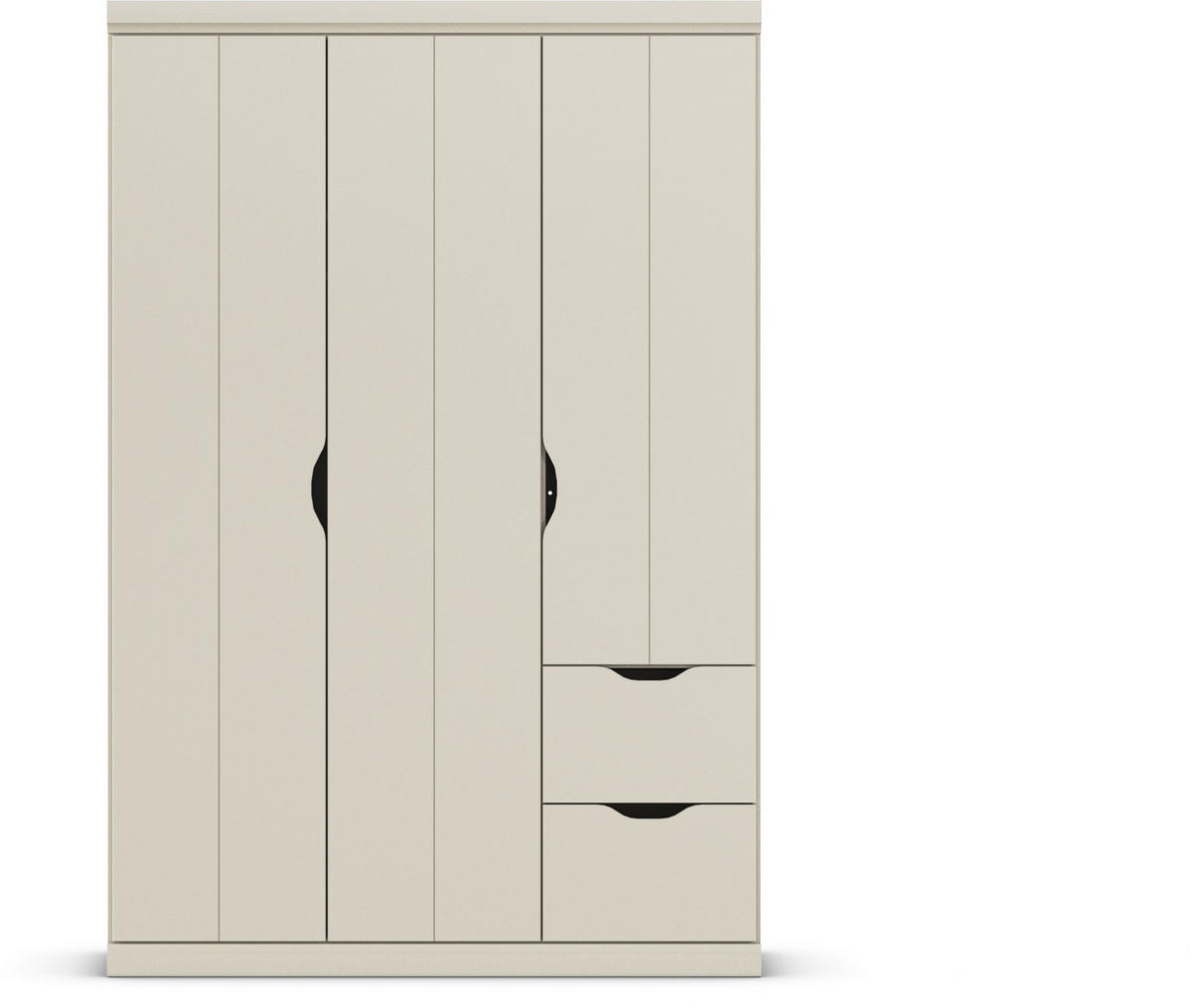KLEIDERSCHRANK in Champagner  - Champagner, Basics, Holzwerkstoff (136/203/56cm) - Boxxx