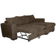 ECKSOFA Braun Webstoff  - Braun, KONVENTIONELL, Holz/Textil (170/235cm) - Carryhome