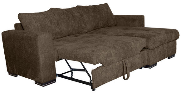 ECKSOFA Braun Webstoff  - Braun, KONVENTIONELL, Holz/Textil (170/235cm) - Carryhome
