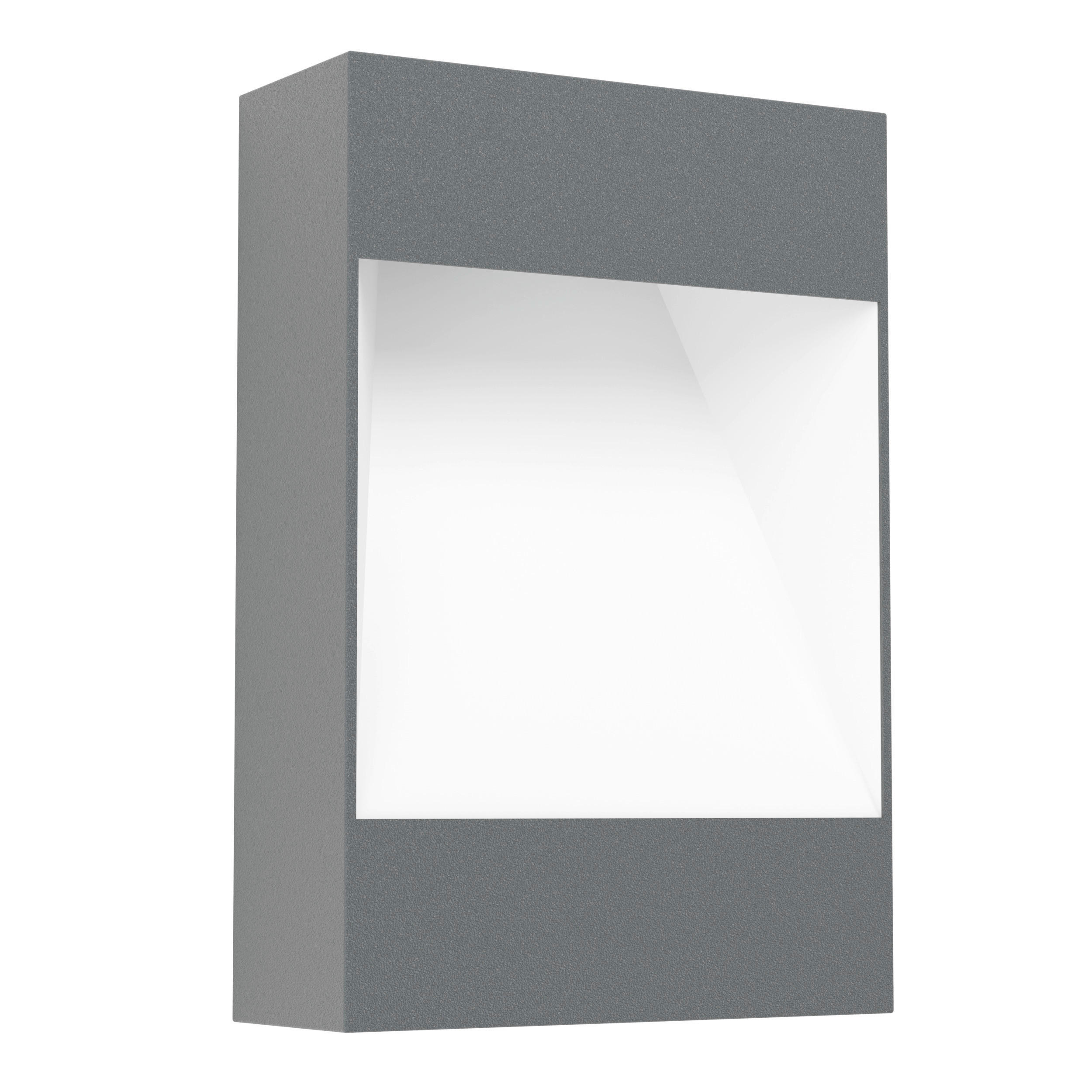 AUßENWANDLEUCHTE 30/20/8 cm  - Anthrazit/Weiß, Design, Metall (30/20/8cm) - Eglo