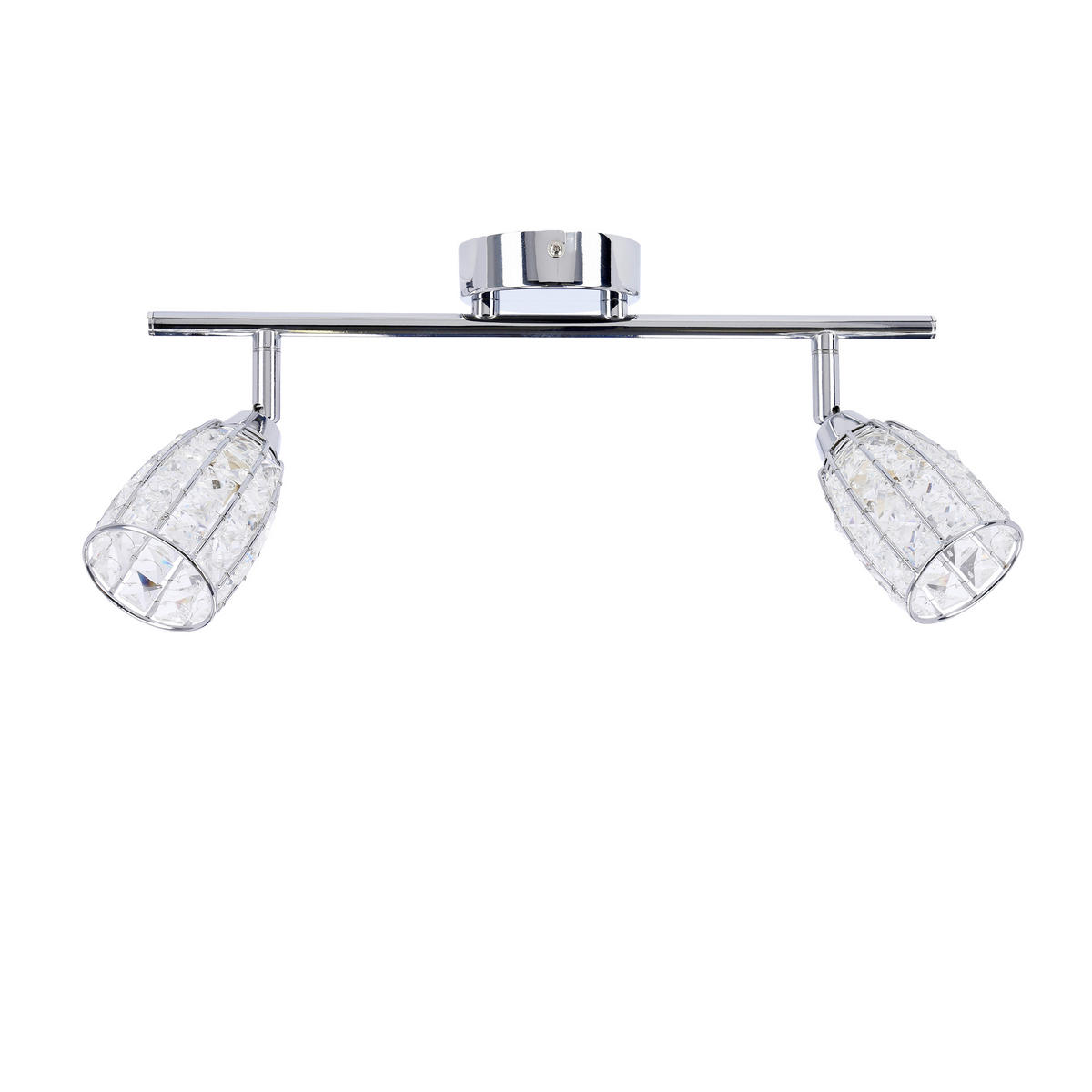 DECKENLEUCHTE    43/8.5/17 cm  - Chromfarben/Transparent, KONVENTIONELL, Glas/Metall (43/8.5/17cm)