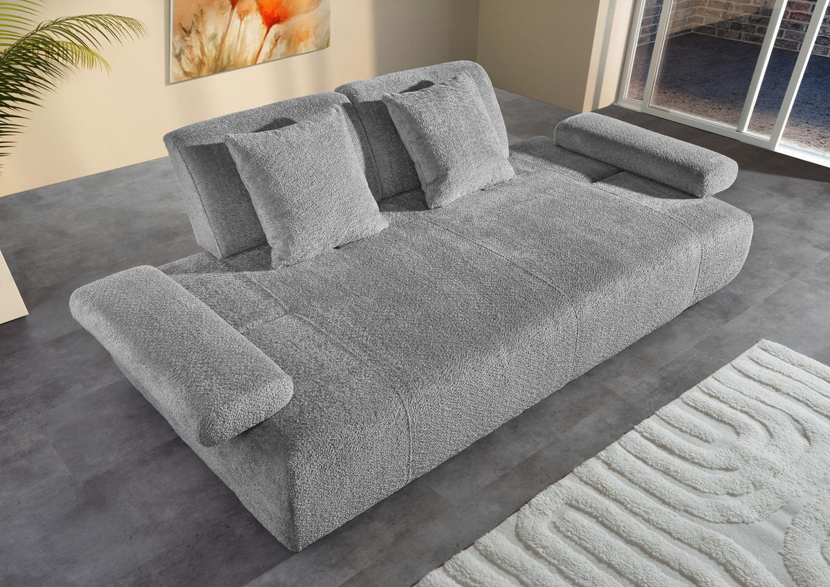 SCHLAFSOFA in Textil Schlammfarben  - Schlammfarben/Schwarz, Konventionell, Kunststoff/Textil (235-255/80/116-138cm) - Carryhome