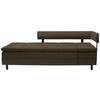 LIEGE in Flachgewebe Braun, Grün  - Schwarz/Braun, MODERN, Textil/Metall (208/77/98cm) - Joka