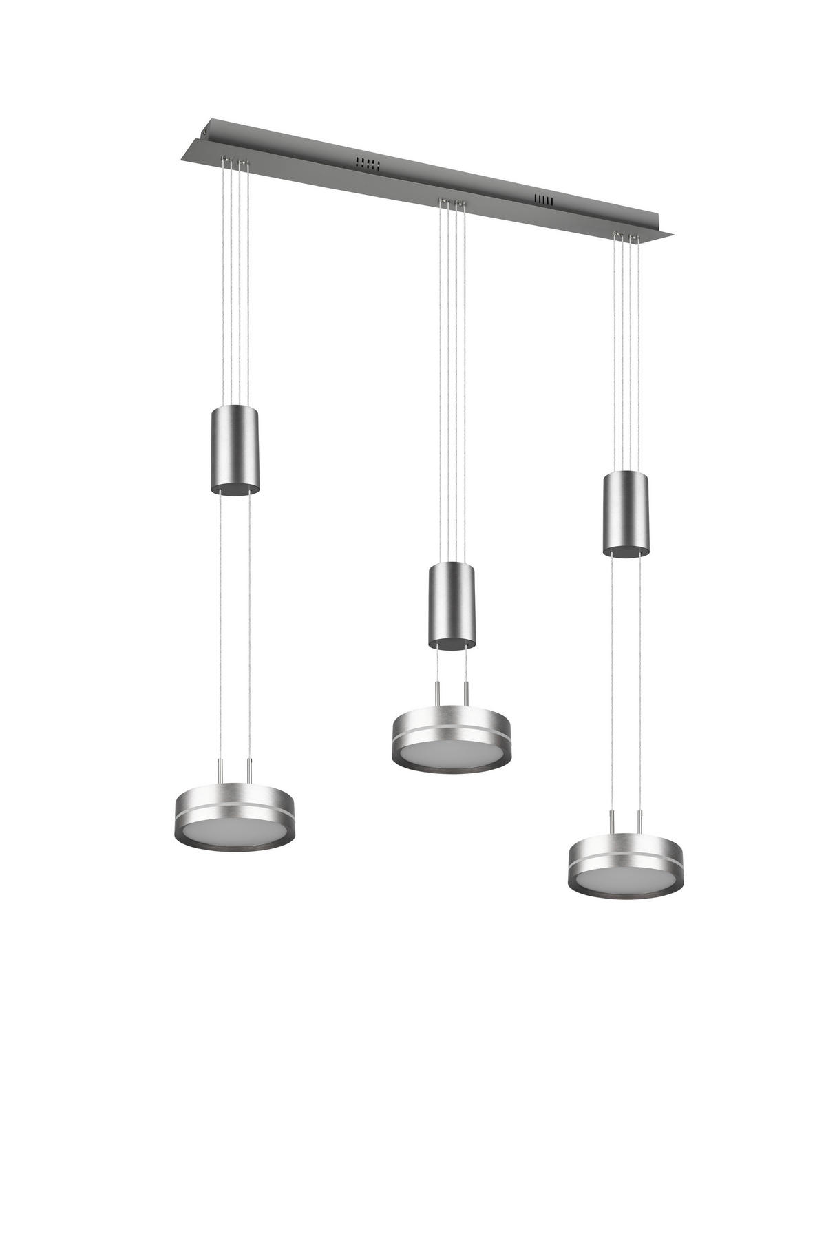 LED-HÄNGLAMPA 326510307 85/150/14 cm  - nickelfärgad, Basics, metall (85/150/14cm) - Trio Leuchten