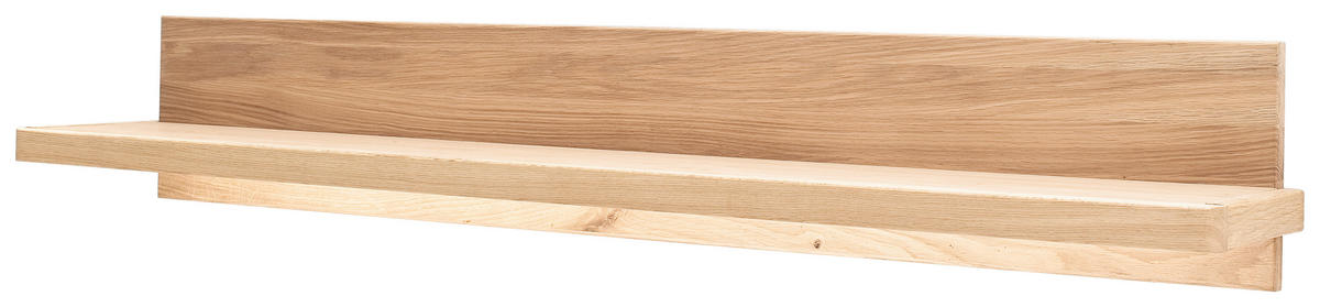 NÁSTĚNNÁ POLICE, trámový dub, dub bianco, 154/24/25 cm - dub bianco, Design, dřevo/kompozitní dřevo (154/24/25cm) - Linea Natura