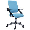 JUGENDDREHSTUHL - Blau/Silberfarben, Basics, Kunststoff/Textil (58/83-97/60cm) - Paidi