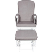 STILLSTUHL Grau, Weiß - Weiß/Grau, Basics, Holz/Textil (73/56/101cm) - MY BABY LOU