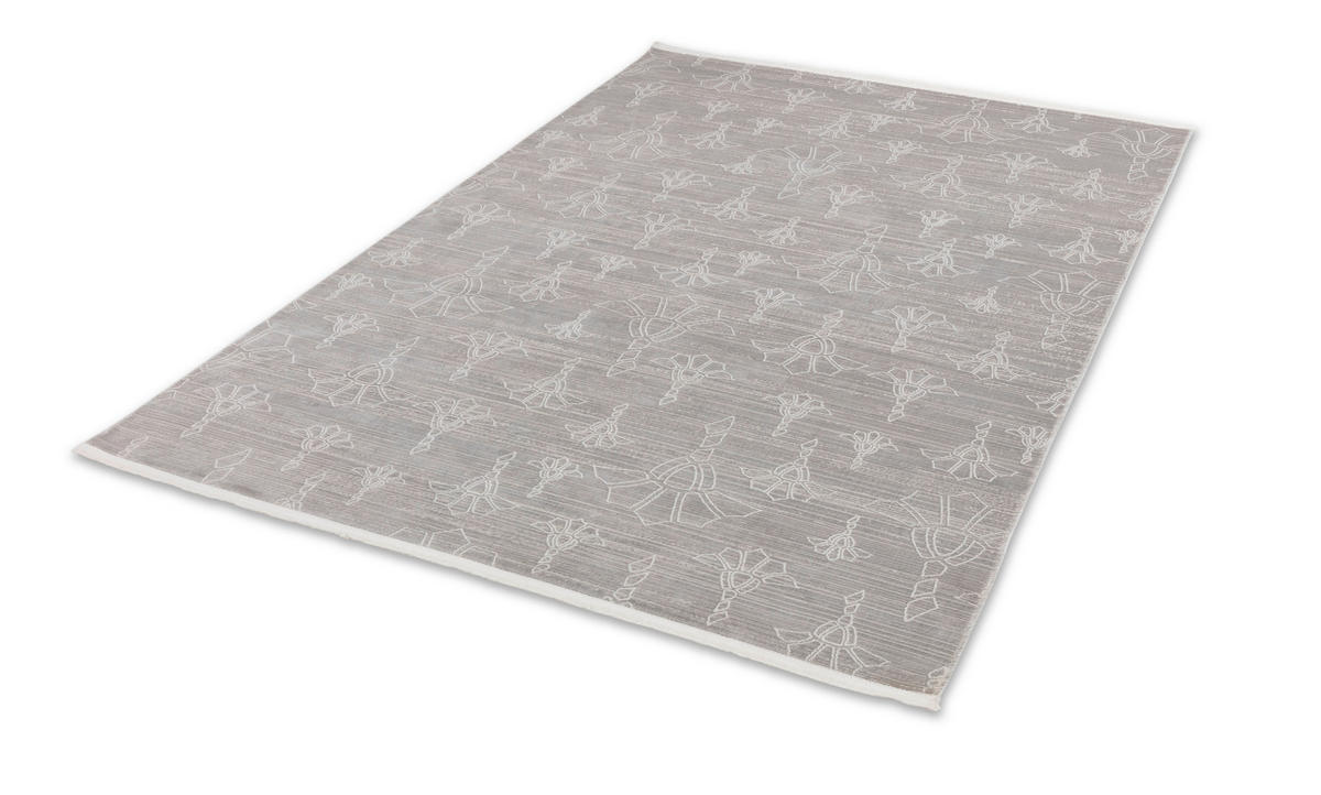 WEBTEPPICH 140/200 cm New Cornflower Silberfarben rechteckig  - Silberfarben, Basics, Textil (140/200cm) - Joop!