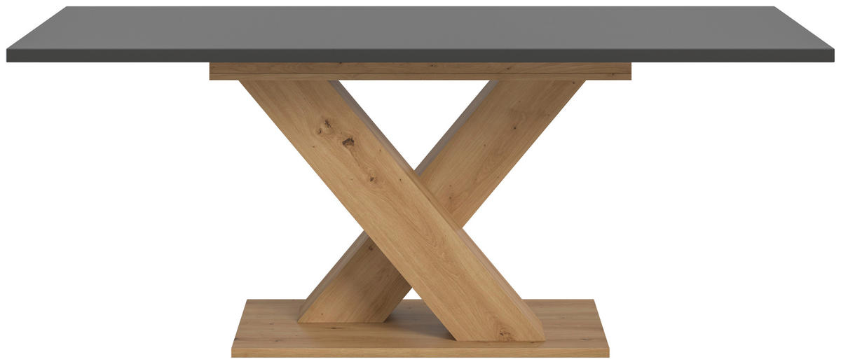 AUSZIEHTISCH in Holzwerkstoff 150-190/90/76 cm  - Eiche Artisan/Grau, KONVENTIONELL, Holzwerkstoff (150-190/90/76cm)